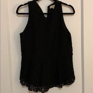 Lace Peplum Loft Blouse